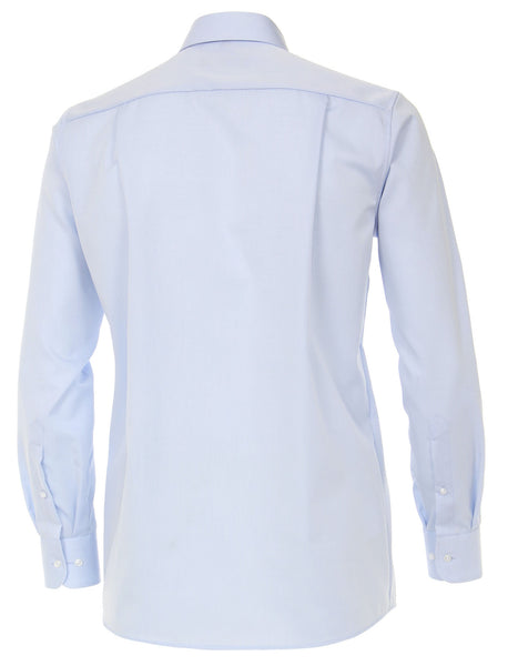 Casa Moda Heren Overhemd Lichtblauw Twill Comfort Fit ML7 Back