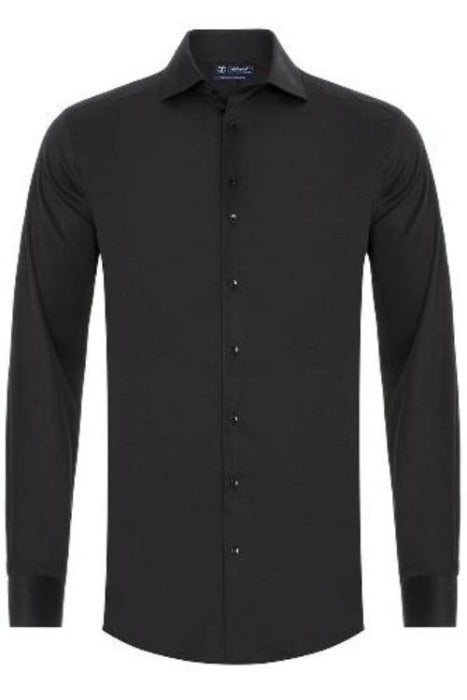 Overwinnen Excentriek Ondeugd Zwart overhemd satijn extra lange mouwen modern fit - Sleeve7 – CJE Fashion