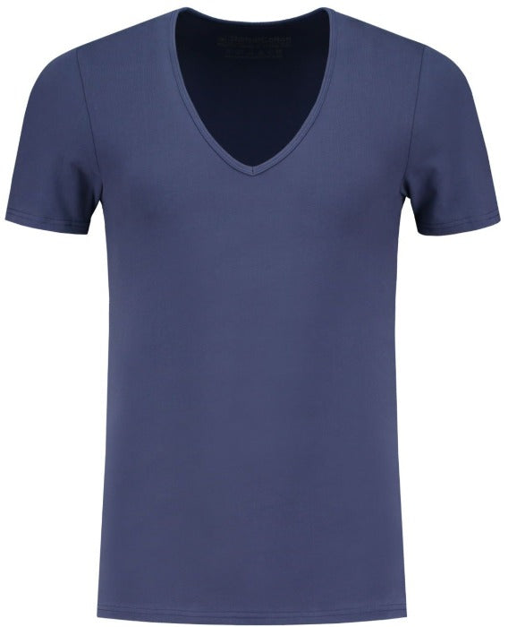 puberteit donker Wiegen Navy extra diep V-hals T-shirts van ShirtsofCotton T-shirts – CJE Fashion