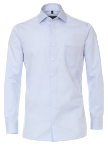 Casa Moda Heren Overhemd Lichtblauw Twill Comfort Fit ML7