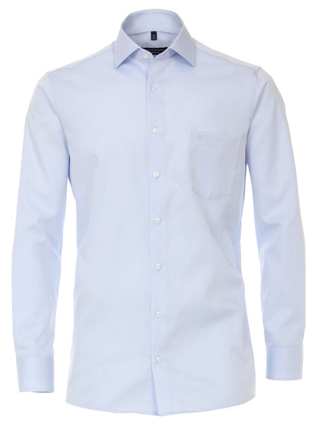 Casa Moda Heren Overhemd Lichtblauw Twill Comfort Fit ML7