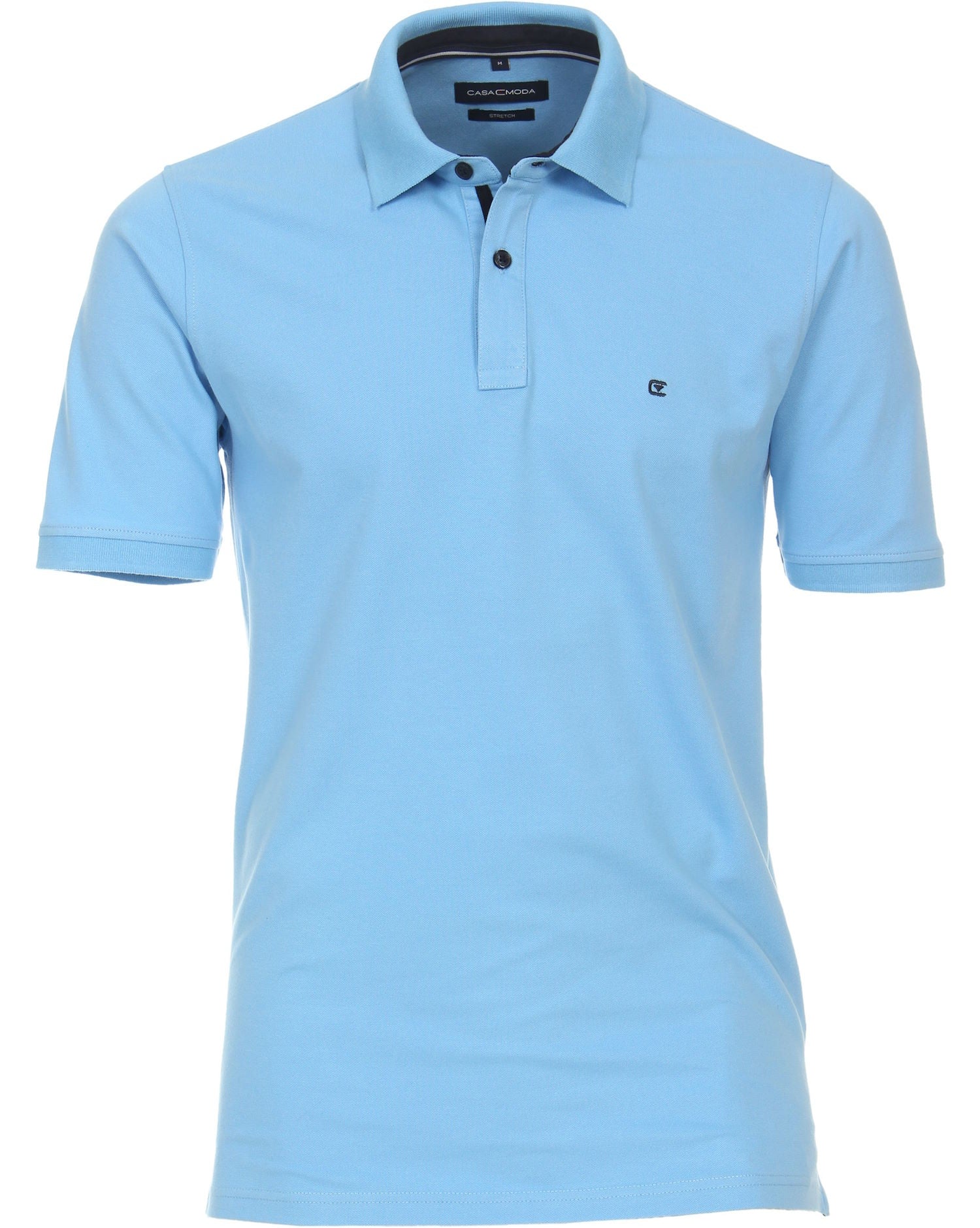 Casa Moda Heren Polo Shirt Lichtblauw Casual Fit