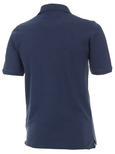 Casa Moda Heren Polo Shirt Navy Blauw Casual Fit