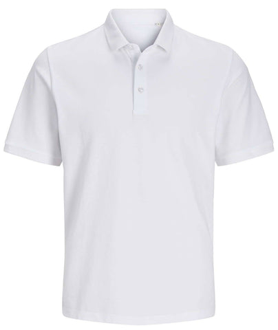 Jack & Jones Heren Polo Shirt Wit Standard Fit