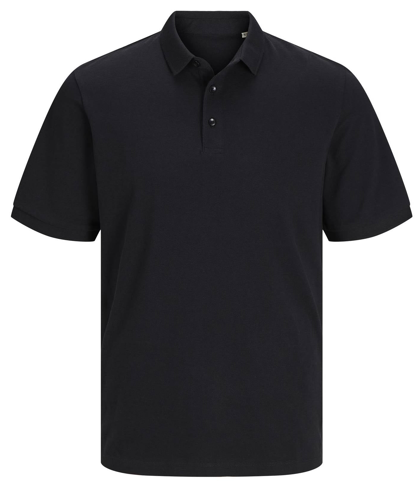 Jack & Jones Heren Polo Shirt Zwart Standard Fit