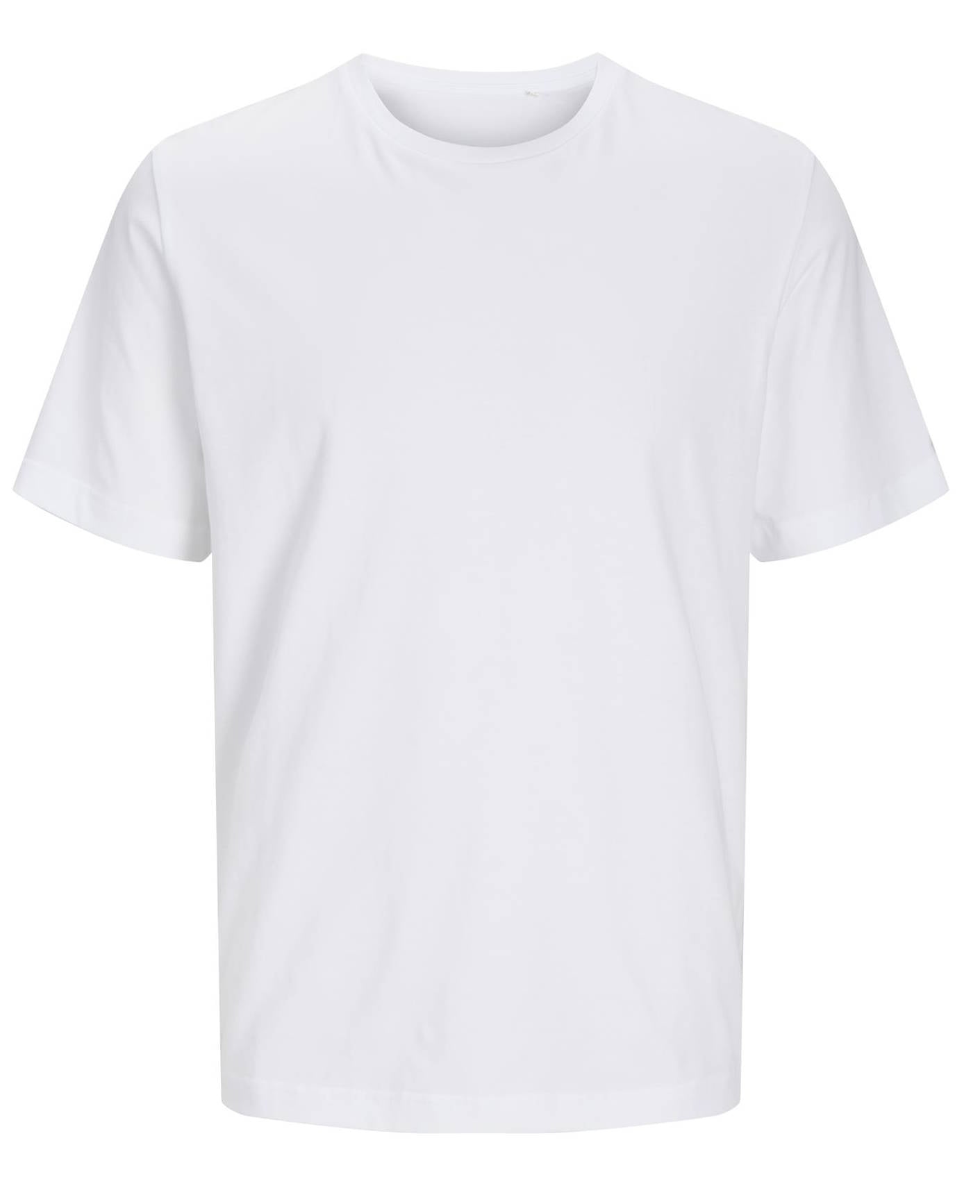 Jack & Jones Heren T-shirt Wit Ronde Hals Organisch Katoen