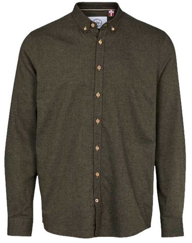 Kronstadt Overhemd Johan Diego Army Groen Flanel