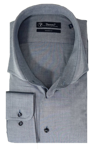 Sleeve7 Overhemd Fijn Blauw/Grijs Chambray Modern Fit