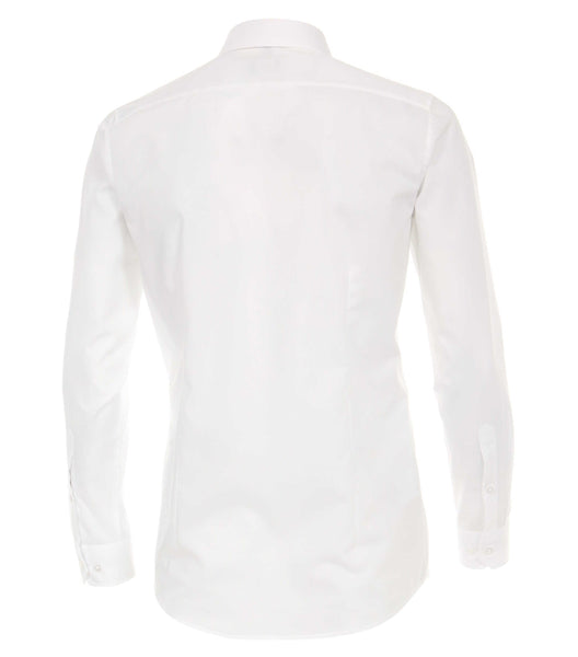 Venti Heren Overhemd Wit Poplin Body Fit ML7