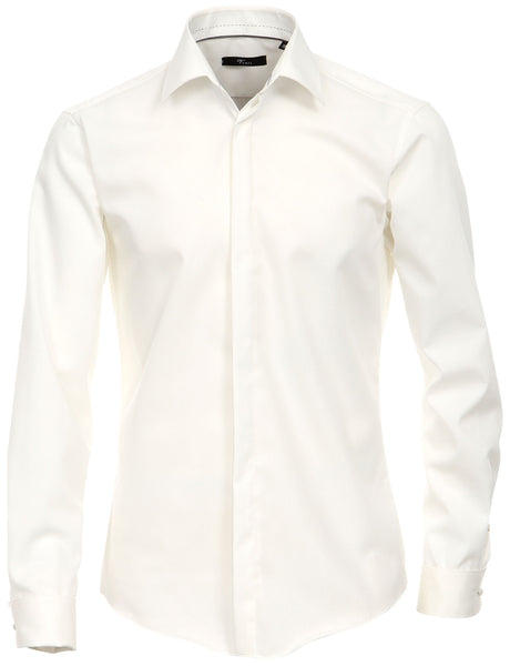 Venti Heren Smokingoverhemd Ecru Poplin Modern Fit ML7