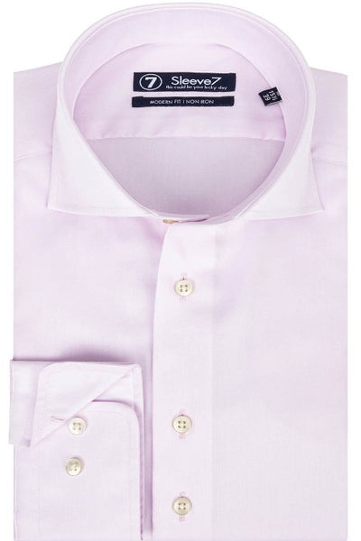 Sleeve7 Heren Overhemd Roze Widespread Non Iron Modern Fit