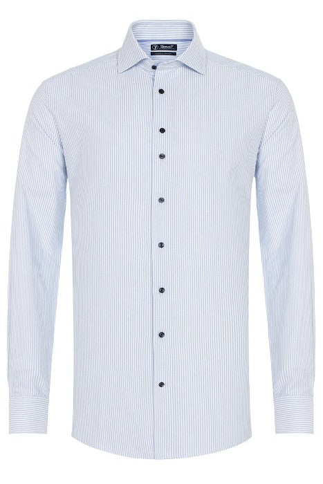 Sleeve7 Heren Overhemd Lichtblauw Oxford Extra Lange Mouwen Modern Fit