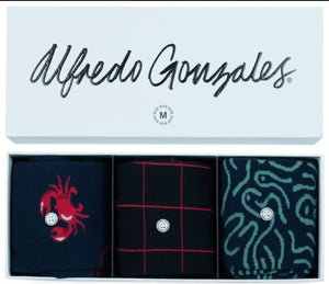 Alfredo Gonzales Sokken Sea 3-pack Giftbox Kopen