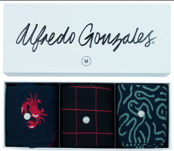 Alfredo Gonzales Sokken Sea 3-pack Giftbox Kopen