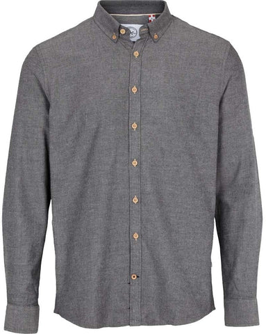 Kronstadt Heren Overhemd Johan Diego Grijs Flanel