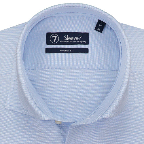 Sleeve7 Overhemd Blauw Panama Oxford