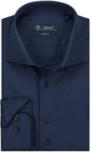 Sleeve7 Heren Overhemd Navy Blauw Royal Twill