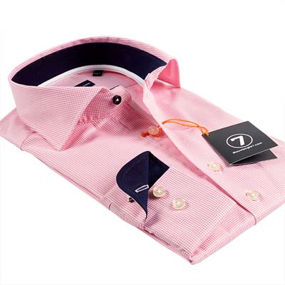 Sleeve7 Overhemd Schitterende Roze Ruit