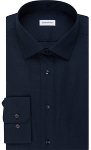 Seidensticker Overhemd Zwart Oxford Kent Slim met Reguliere Mouwlengte
