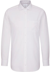 Seidensticker Overhemd Wit Fil-à-fil Kent Regular met Reguliere Mouwlengte