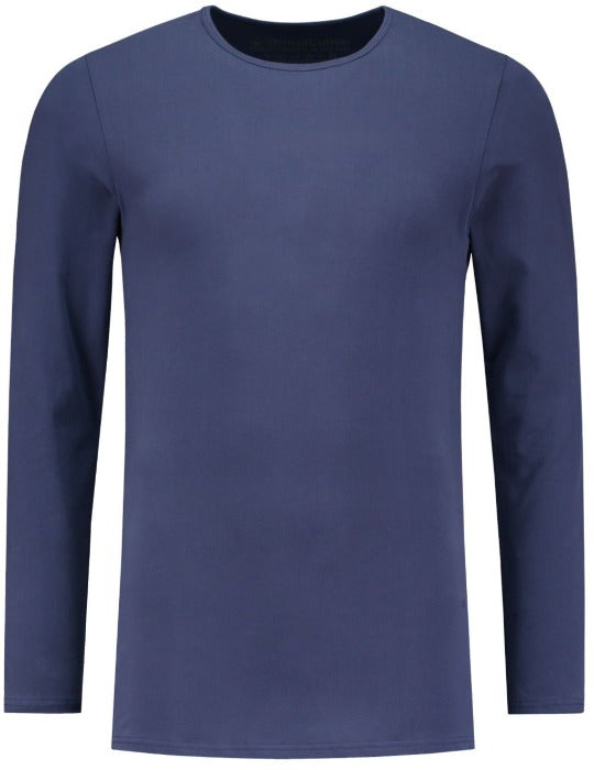 Delaver BX705 T-shirt voor heren, lange mouwen, ronde hals, bedrukt, zeefdruk, groen, blauw, wit en donkergrijs, Wit., XL Delaver BX705 T-shirt voor heren, lange mouwen, ronde hals, bedrukt, zeefdruk, groen, blauw, wit en donkergrijs, Wit., XL