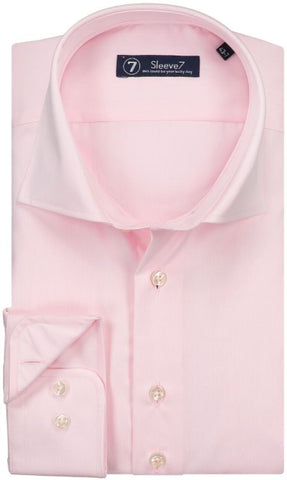 Sleeve7 Heren Overhemd Roze Luxe