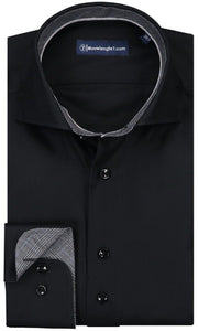 Sleeve7 Overhemd Zwart met Grijze Details