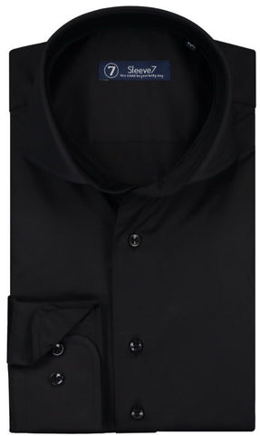 Sleeve7 Overhemd Zwart Slim Fit