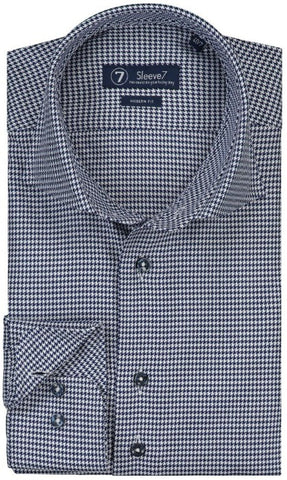 Sleeve7 Heren Overhemd PDP Donkerblauw Monti